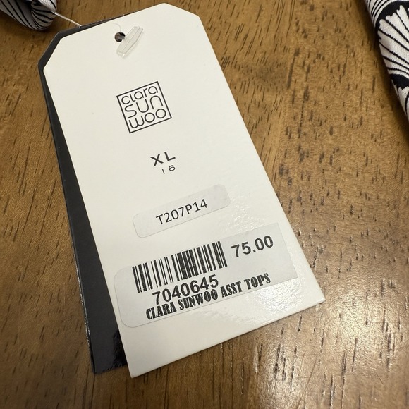 NWT Clara Sun Woo top women's XL kimono sleeve - Picture 12 of 12